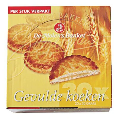 Afbeelding van De Molen Gevulde Koek, Individueel Verpakt, 50 G Koekjes