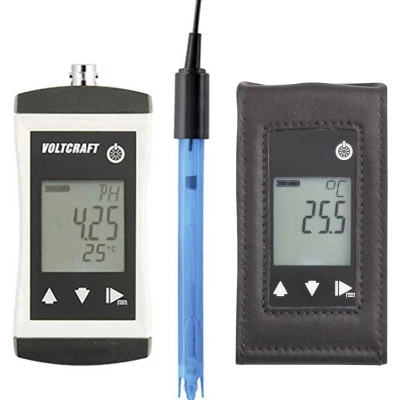 Afbeelding van VOLTCRAFT KBM 110 + TG 400 pH meter Redox (ORP), Temperatuur, waarde