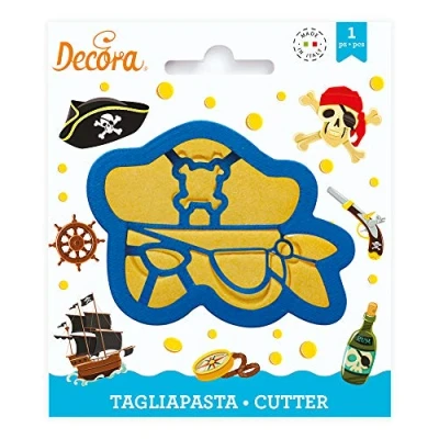 Afbeelding van Decora 0255099 Uitsteekvormen masker piraat, kunststof