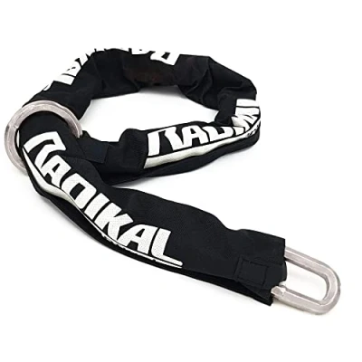 Afbeelding van Radikal RK11120L Veiligheidsketting, diefstalbeveiliging, robuust, motorfiets, gecementeerd staal, Ø 11 zeshoekig, gesp 120 cm