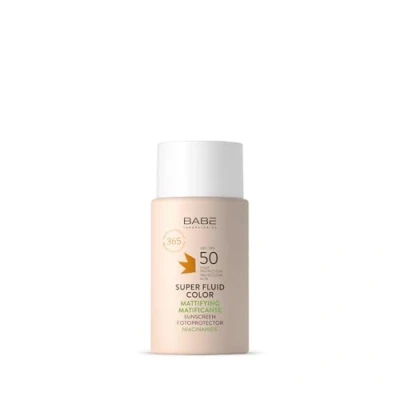 Afbeelding van Babé Sun Oil Free Super Fluid Matterend en Getint SPF50 50ml