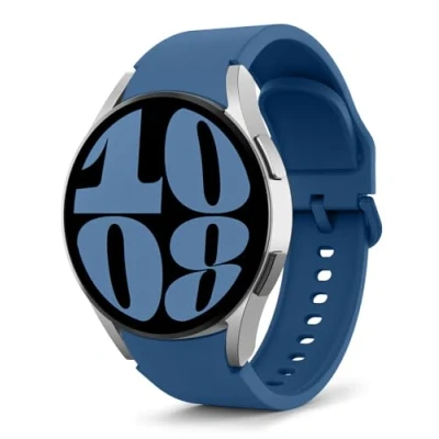 Afbeelding van MoKo flexibele siliconen reservearmband, compatibel met Samsung Galaxy Watch 7 FE 6 5 4 40 mm/44 mm, Classic 43 mm/47 Pro 45 42 mm/46 20 mm