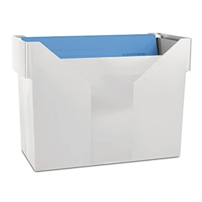 Afbeelding van DONAU 7422001PL 13 hangmappenbox met 5 hangmappen van onbreekbaar kunststof voor DIN A4 map, grijs