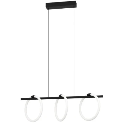 Afbeelding van EGLO Caranacoa Hanglamp LED 78 cm Zwart/Wit
