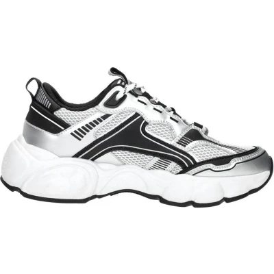 Afbeelding van Buffalo RUN JOG Sneakers laag, Dames, Maat: 36, Silver/black Textiel/ synthetisch