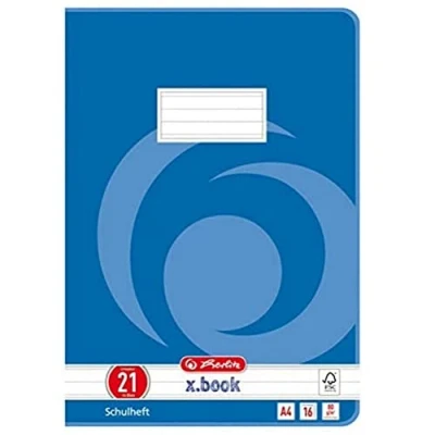 Afbeelding van Herlitz 3322104 Notitieboek, DIN A4, gelinieerd 14, 8 vellen