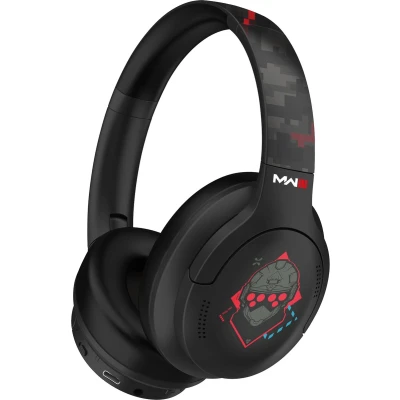 Afbeelding van Call of Duty bluetooth koptelefoon met active noise cancelling microfoon 30 uur speeltijd (black pixel camo)