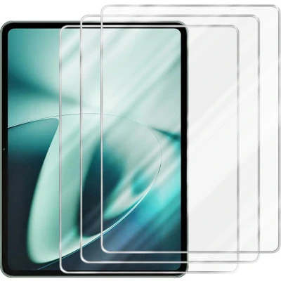 Afbeelding van Cadorabo 3x Screenprotector geschikt voor OnePlus Pad in KRISTALHELDER Getemperd Pantser Film (Tempered) Display beschermend glas 9H hardheid met 3D Touch