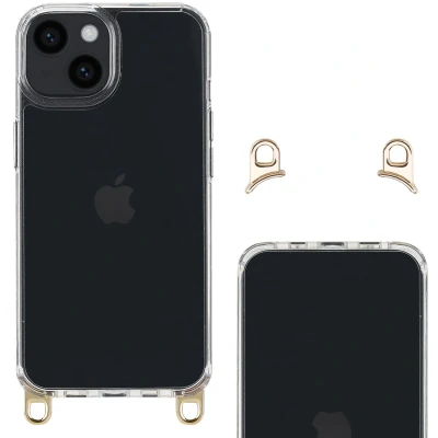 Afbeelding van Selencia Hoesje Geschikt voor iPhone 14 Cord Case zonder koord Transparant