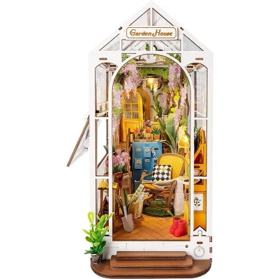 Afbeelding van Robotime Rolife Book Nook Holiday Garden House TGB06 DIY Miniatuurhuis Knutselen