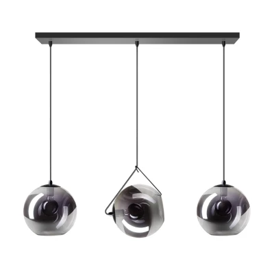 Afbeelding van Eth Hanglamp Orb 3x Zwart