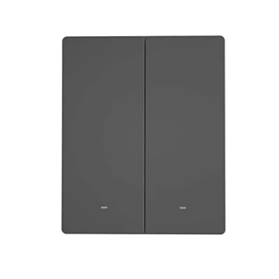 Afbeelding van SONOFF Draadloze schakelaar, 80 soorten wifi wandschakelaar, 2 versnellingen, intelligente compatibel met Alexa en Google Home, (neutrale draad vereist), fysieke sleutels