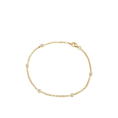 Afbeelding van Elli Classic Basic LOOK Armband, Dames, Maat: 19, Weiß