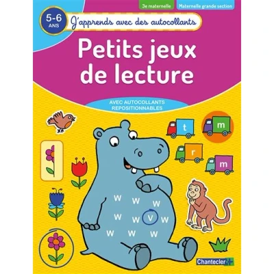 Image de Petits jeux de lecture (5 6 a.) (J&#039;apprends avec des autocollants)