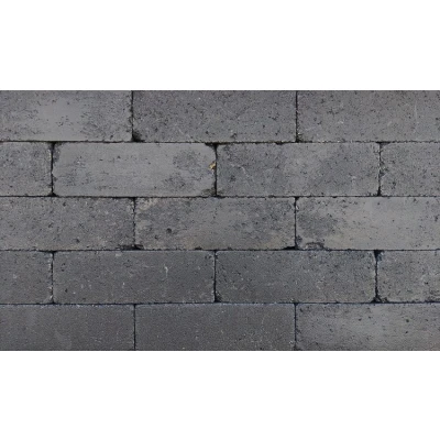 Afbeelding van Antieke trommel longstone 31,5x10,5x7 cm antraciet