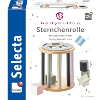 Afbeelding van Selecta Spielzeug Vormenstoof Sterren Junior 17 Cm Hout 6 delig