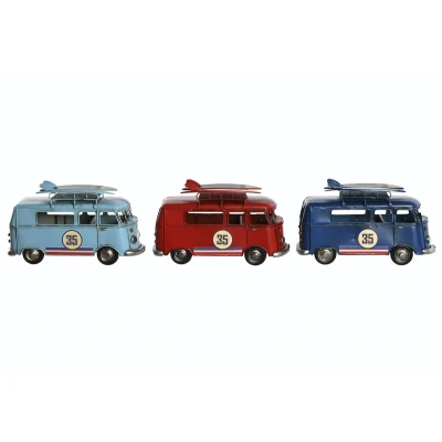 Afbeelding van Decoratieve figuren Home ESPRIT Rood Hemelsblauw Marineblauw 27 x 10 16 cm (3 Stuks)