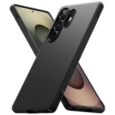 Afbeelding van Ringke beschermhoes compatibel met Samsung S25 Ultra [Onyx], schokbestendig, flexibel, ultradun, zacht, TPU, duurzaam, voor Galaxy S25, accessoires, zwart