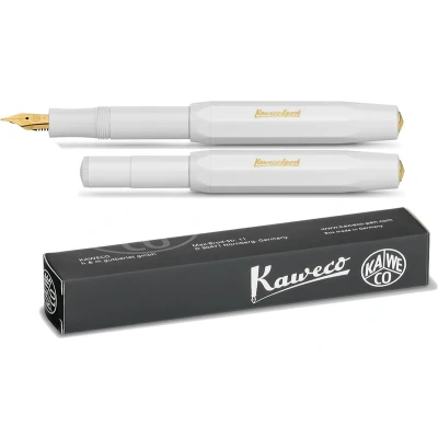 Afbeelding van Kaweco Classic Sport Vulpen Extra Broad punt Wit