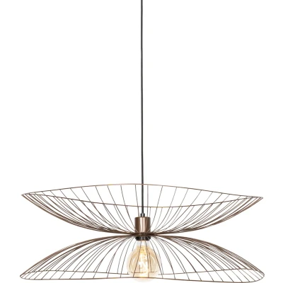 Afbeelding van QAZQA Design hanglamp brons Pua