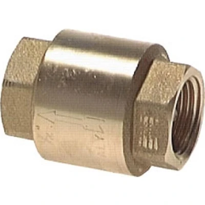 Afbeelding van Terugslagklep veerbelast kunststof keerklep Nr 5 messing 1 1/4&quot;