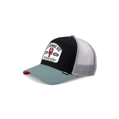 Afbeelding van Djinn&#039;s Trucker Bonne VIE Pet, Heren, Maat: One Size, Black slate grey