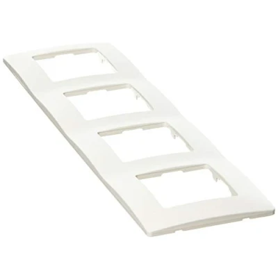 Afbeelding van Legrand 665004 plaat voor 4 schakelaars, wit Niloé ref. 6560810104