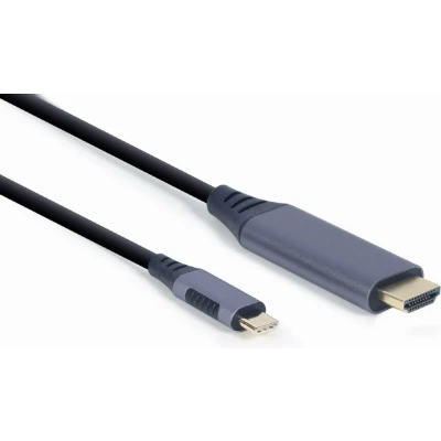 Afbeelding van Kabel USB C naar HDMI GEMBIRD CC USB3C 01 6 Zwart Grijs 1,8 m