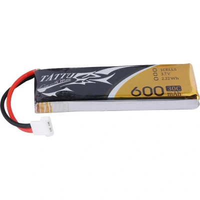 Afbeelding van Tattu LiPo accupack 3.7 V 600 mAh Aantal cellen: 1 30 C Softcase Molex stekkersysteem