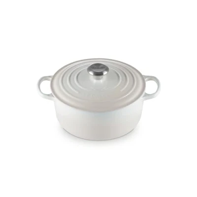 Image de LeCreuset Rôti / Faitout Signature rond Meringue 24cm 4.2l