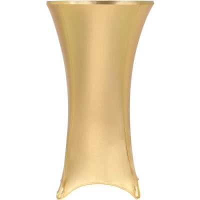 Afbeelding van 2 st Tafelhoezen stretch 60 cm goud
