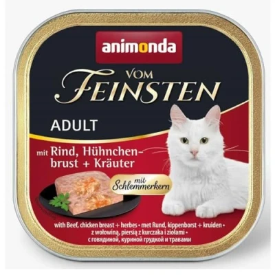Afbeelding van animonda Vom Feinsten Classic Cat with Beef, Chicken Breast, Herbs 100g