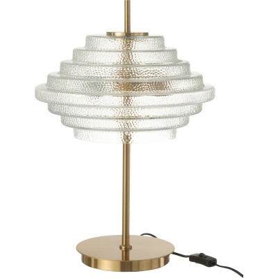 Afbeelding van J Line Tafellamp Led Goud Metaal/Glas Doorschijnend