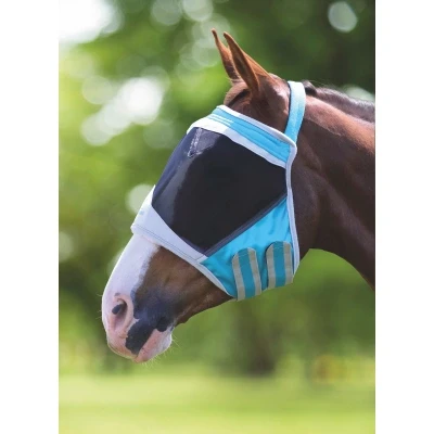 Image de Shires Masque Anti Mouches Zonder Oren Mesh Vert Bleu Xfull