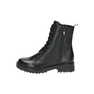 Afbeelding van Caprice Enkellaarsjes met plateauzool, Dames, Maat: 37, Black nappa Schoenen