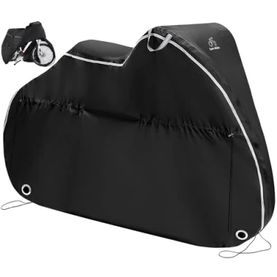 Afbeelding van TeamObsidian Fiets Hoes Waterdichte buiten of Transportfietsopslag voor 1 Zwaar Werk Tent Constante Bescherming door alle Weersomstandigheden en Seizoen