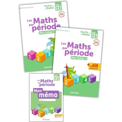 Afbeelding van OUTILS POUR LES MATHS CE1 PAR PERIODE FICHIER 1 + 2