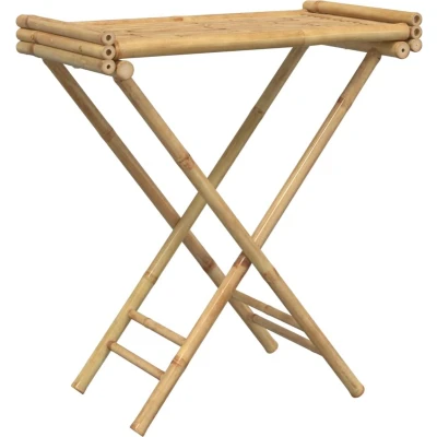 Afbeelding van Dienbladtafel inklapbaar 70,5x42,5x80 cm bamboe