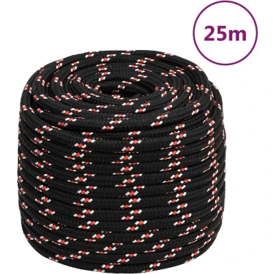 Afbeelding van vidaXL Boot touw 16 mm 25 m polypropyleen zwart