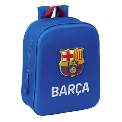 Afbeelding van Schoolrugzak F.C. Barcelona Marineblauw 22 x 27 10 cm 3D