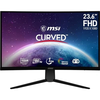 Afbeelding van MSI G2422C 23,6 inch FHD gebogen gaming monitor VA 1500R 1920 x 1080, 180Hz / 1ms, Adaptive Sync DP 1.2a, HDMI 2.0b CEC
