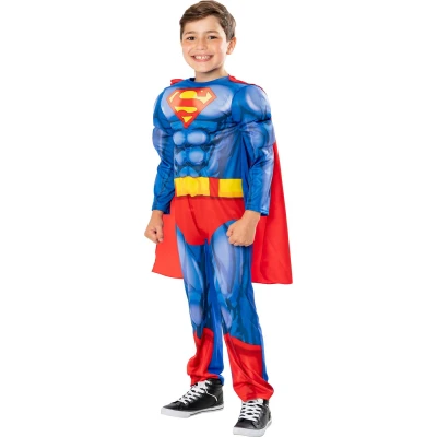 Afbeelding van Superman Licentie Gespierd Lichtblauw Kinderen Maat 98 104