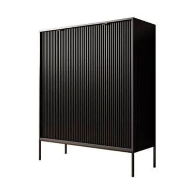 Afbeelding van Meubella Dressoir Navil Zwart 104 cm Hoog