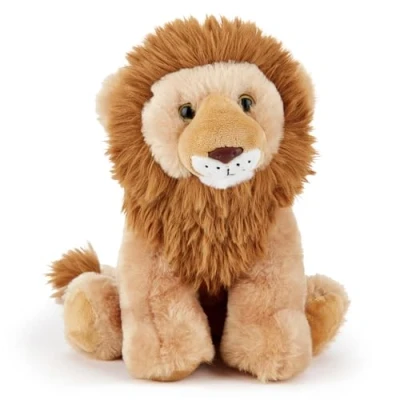 Afbeelding van Zappi Co Vidal de leeuw pluche dier koning van jungle (22 cm) metgezel majestueuze manen zacht, knuffelig, 100% gerecycled koninklijke katachtige vriend