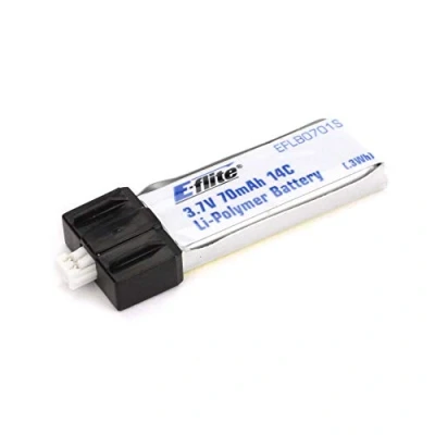 Afbeelding van E flite 70 mAh 1S 3,7 V 14 C LiPo Battery EFLB0701S batterij