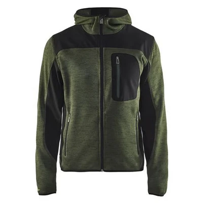 Image de Blåkläder Veste unite tricoté vert noir, M, Convient aux l&#039;élevage d&#039;animaux