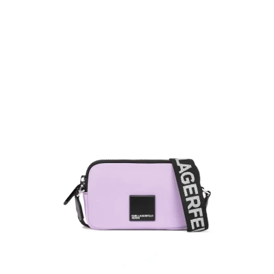 Afbeelding van Karl Lagerfeld Jeans BOX LOGO MINI Crossbody Schoudertas, Dames, Maat: One Size, Lavendula