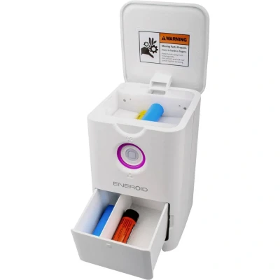 Afbeelding van Eneroïde oplader voor maximaal 7 18650 lithium ionbatterijen met automatische sorteerfunctie defecte batterijen of en zeer gebru...