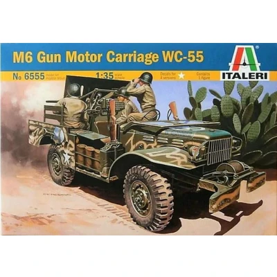 Afbeelding van 1:35 Italeri 6555 M6 Dodge Gun Motor Carriage WC 55 Plastic Modelbouwpakket