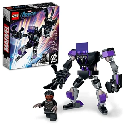 Afbeelding van LEGO Marvel 76204 Black Panther Robotic Armor Bouwpakket en minifiguren om te verzamelen voor kinderen vanaf 7 jaar 124 delig